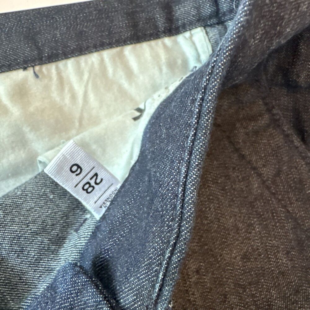 Made And Loved Loft Dark Wash Shorts NEW - Measures 33” Waist ( Tag Shows 6/28 ) - Picture 9 of 11